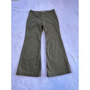 Levi's Super Low Flare Olive Green Jeans Size 31, Wide Flare, Casual